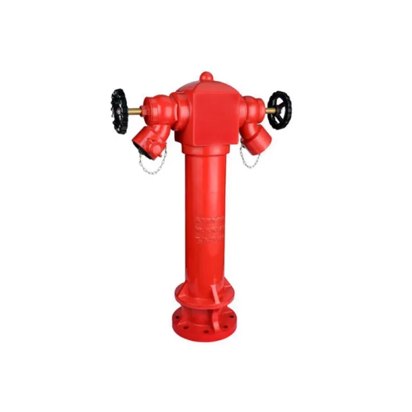 Way Fire Hydrant with Landing Valves 4 Inch Inlet and 2 1/2 Inch Outlet 10 Bar Wet Barrel Pillar Fire Hydrant